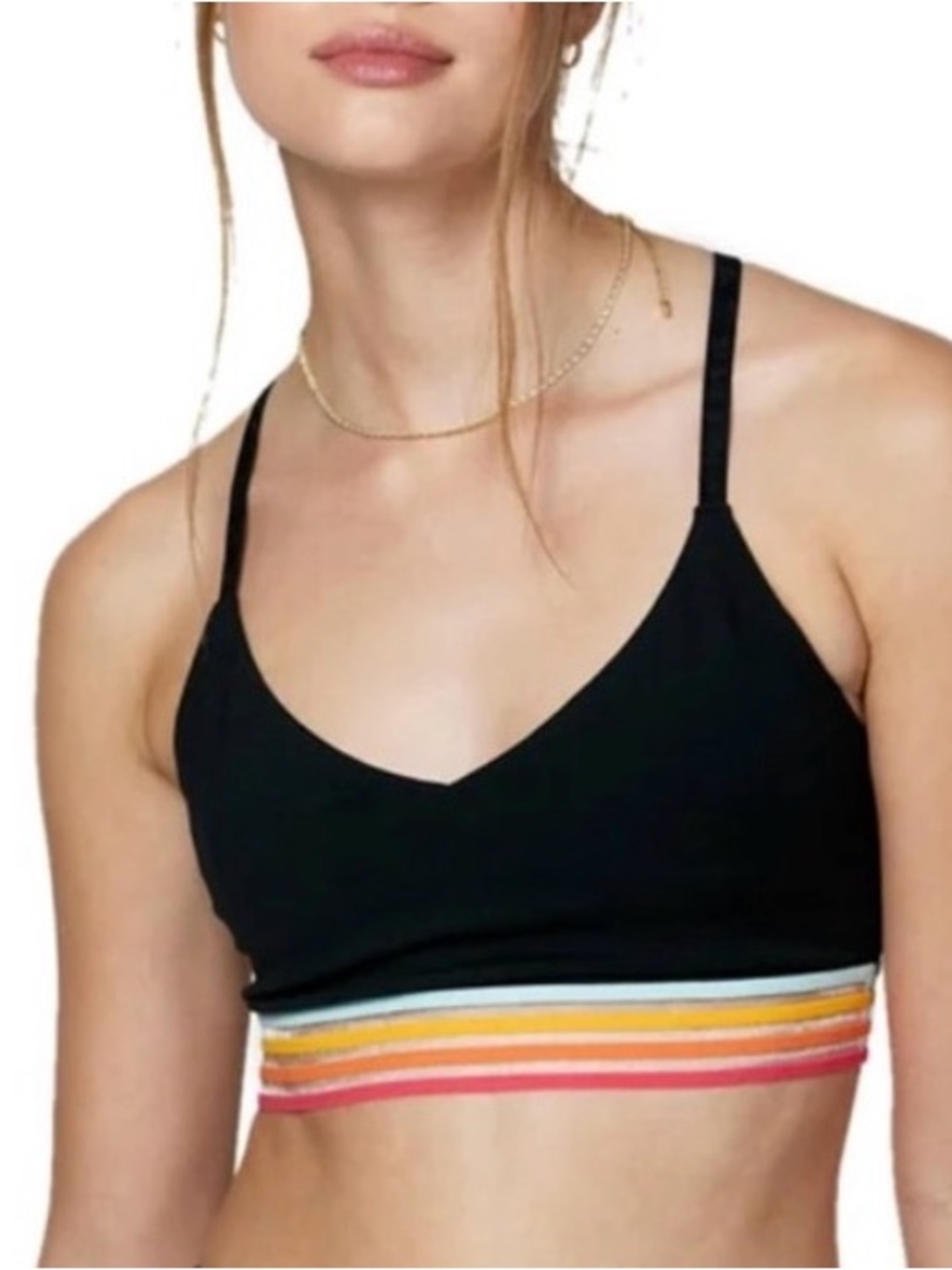 NEW SPIRITUAL GANGSTER nikki dream tech eco bra in black